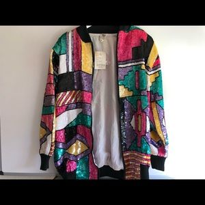 Vintage GUNIT sequin colorful jacket